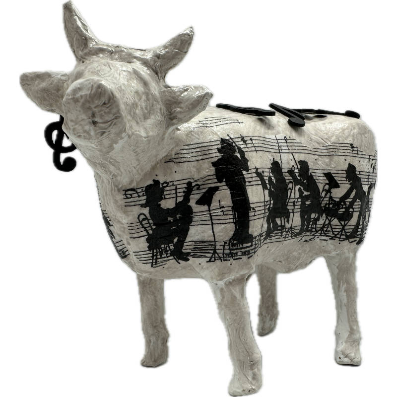 Vache décorative l'Orchestre COWlonne