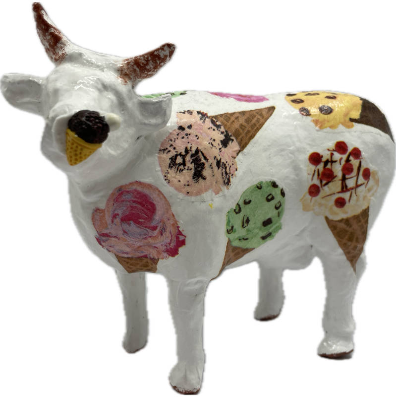Vache décorative la COWrnet de glace
