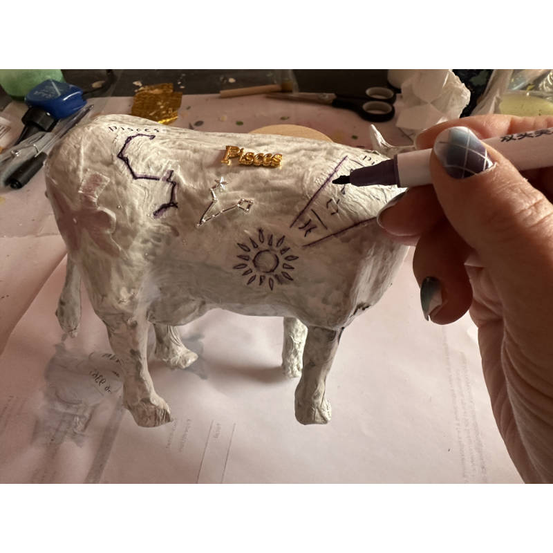 Vache décorative l'HorosCOWpe - Poissons