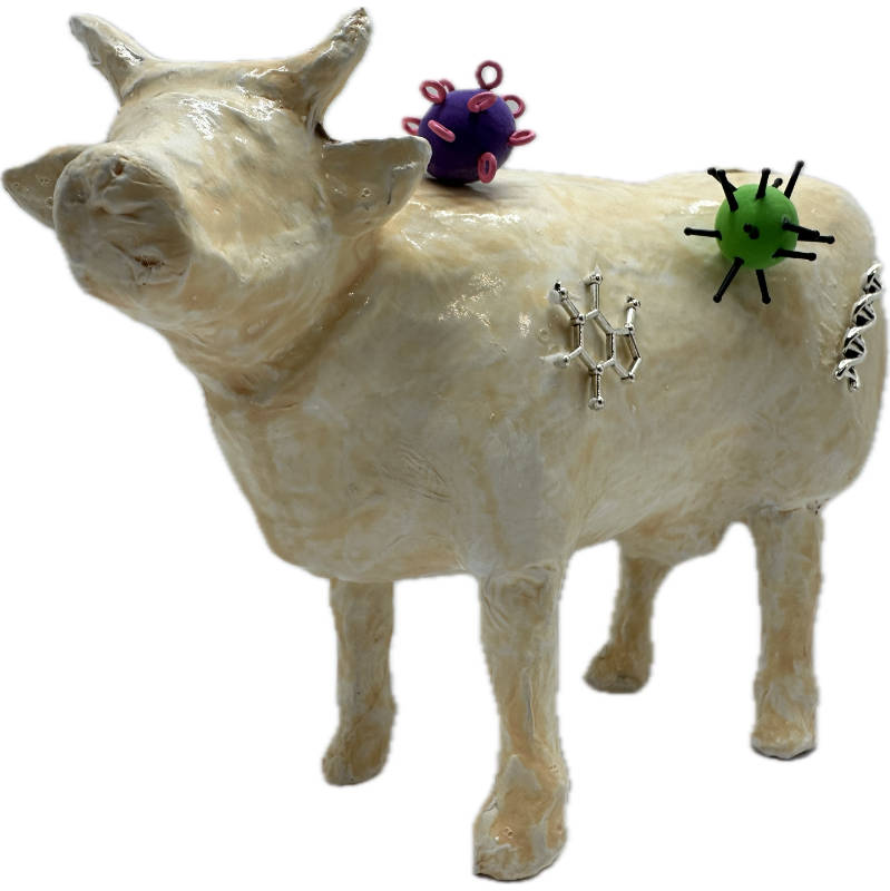 Vache décorative la MicrosCOWpe